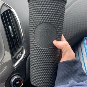 Starbucks matte black cup